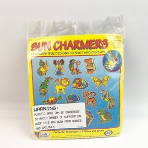 New Vtg 1997 Prism Sun Charmers Catchers Kit Craft House Paint 16 Animals *Read